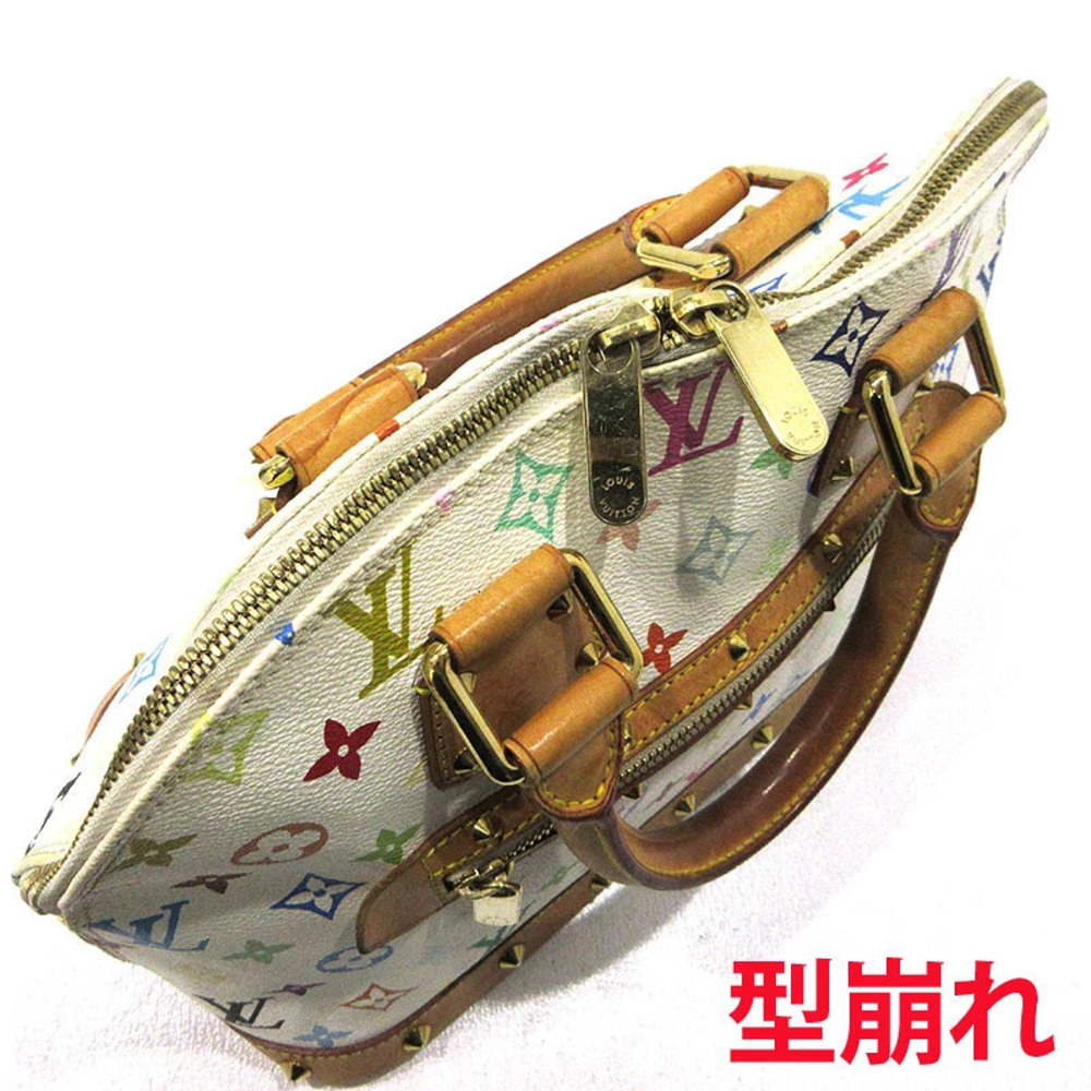 Louis Vuitton Alma Monogram Handbag Multicolor White - Picture 5 of 15